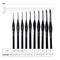 10 Pcs Detail Paint Brushes Set Miniature Brushes for Fine Detailing & Art Painting - Acrylic, Watercolor,Oil,Models, Warhammer 40k
